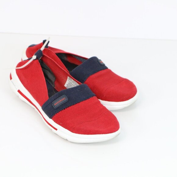 *Rockport Women's XCS Rock On Air Comfort Slip-on Red Berry Gore Sneaker - Picture 1 of 5